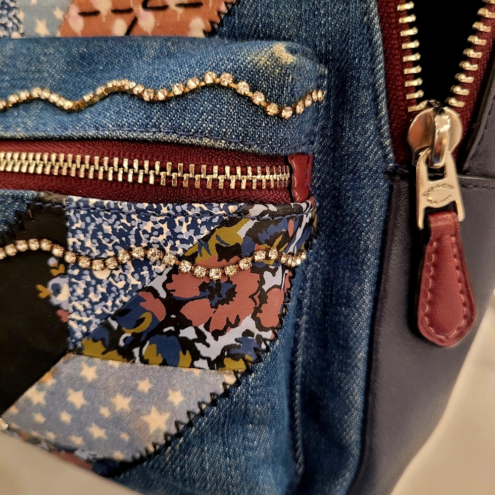 Coach Star Denim Patchwork Mini Backpack - Picture 6 of 10